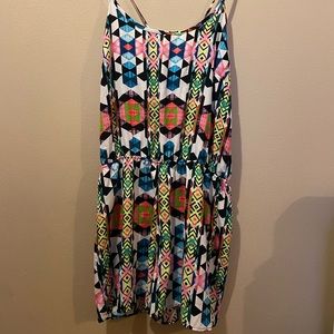 Charlotte Russe multicolor romper